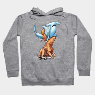 Giraffe vs. Hammerhead Hoodie